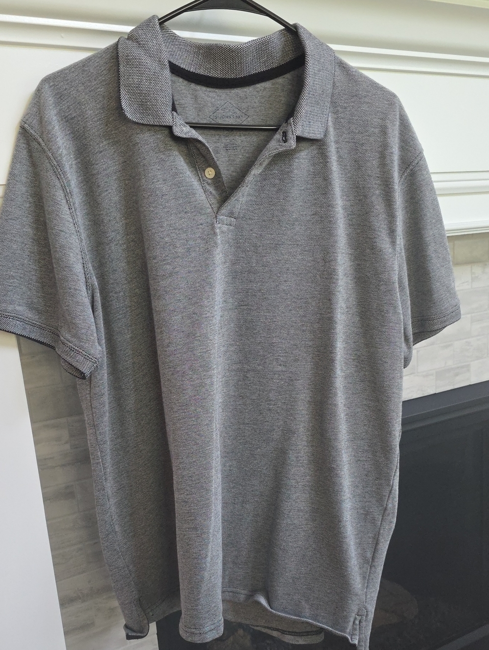 St. John's Bay Gray Men's Polo Shirt